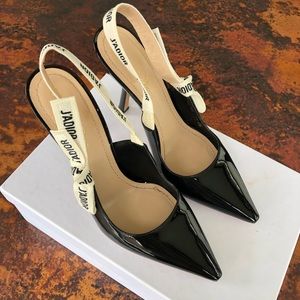 New Dior J’adior Slingback Pump Black Patent W9 40